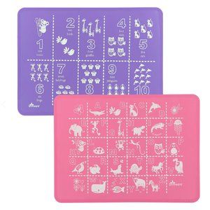 Brinware Placemat ABC & 123 Pink/Purple Placemat Set